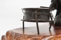 A very nice, elegant patinated bronze of the Japanese Geisha, circa 1890 - image 3