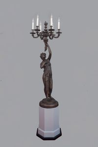 A pair of candlesticks adapted for electricity, circa 1880 - image 2
