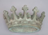 An unusual bronze wall decoration possibly Masonic or Mathematic symbols - afbeelding 2