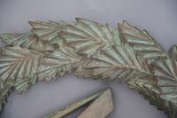 An unusual bronze wall decoration possibly Masonic or Mathematic symbols - afbeelding 4