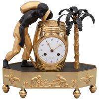 A very rare French ‘directoire’ pendule ‘Au Bon Sauvage’, circa 1800 - image 1