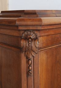 Pair of Walnut pedestals - afbeelding 4