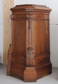 Pair of Walnut pedestals - afbeelding 5