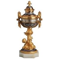 A beautiful French enamel and ormolu annular dial clock, circa 1860 - image 1