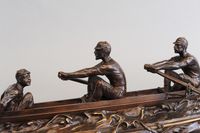 An important unusual bronze from a canoe by "Emile Drouot circa 1880 - image 4