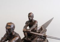 An important unusual bronze from a canoe by "Emile Drouot circa 1880 - image 6