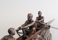 An important unusual bronze from a canoe by "Emile Drouot circa 1880 - image 8