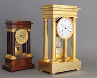 High quality early Empire four pillar mantel clock by Dieudonné Kinable - afbeelding 2