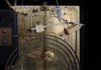 A good late 19th century English boulle work quarter chiming mantel clock - image 3