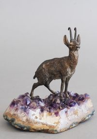 A very realistic Vienna Bronze chamois deer, circa 1900 - image 2