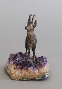 A very realistic Vienna Bronze chamois deer, circa 1900 - image 3