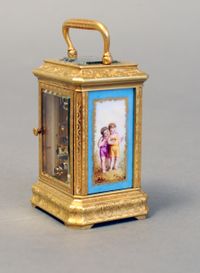 A good mid 19th century miniature carriage clock, by Drocourt - image 5