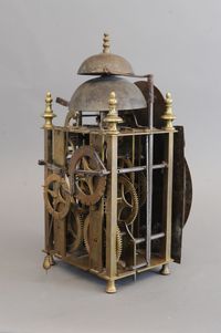 A very unusual 18th century clock  signed - afbeelding 6