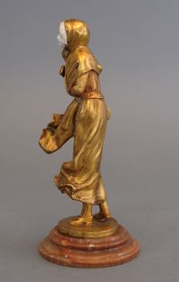 A charming ormolu ‘Art Nouveau’ bronze figure, signed Alonzo, circa 1890 - image 2