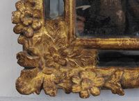 A beautiful French wood carved and original guild Regency wall mirror, 1740 - image 4