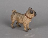 A beautiful Austrian cold painted 'Vienna Bronze' of a pug dog, circa 1890 - image 4