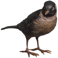 A charming multicoloured Vienna finch bird bronze late 19th century - image 1