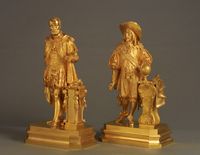 A lovely pair of Charles X gilt bronzes, circa 1835 - image 8