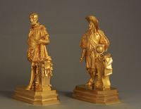 A lovely pair of Charles X gilt bronzes, circa 1835 - image 10