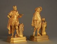 A lovely pair of Charles X gilt bronzes, circa 1835 - image 11