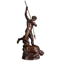 A bronze model of St Michael overcoming the devil after John Flaxman, 1903 - image 1