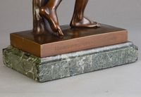A high quality bronze of athlete Discus-thrower (discobolus), circa 1900 - image 8