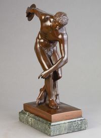 A high quality bronze of athlete Discus-thrower (discobolus), circa 1900 - image 9
