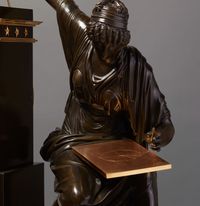 Highly impressive Empire Urania Mantel clock - image 4