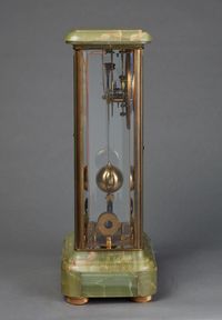 "Brillie" Four Glass 1/4 Second Green Onyx Table Regulator, circa 1920 - image 4