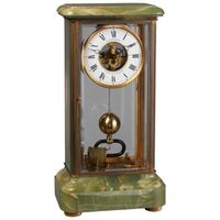 "Brillie" Four Glass 1/4 Second Green Onyx Table Regulator, circa 1920 - image 1