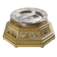 "CA", France, Movement, Rare French Table Clock with Arcane Time Display - image 1