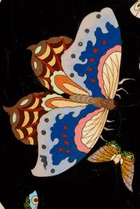 A large probably Japanese Cloisonné Charger from Meiji, circa 1900 - image 2
