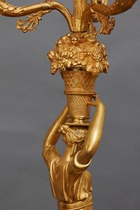 A pair of ormalu French ‘Empire’ Candlesticks, circa 1810 - image 6