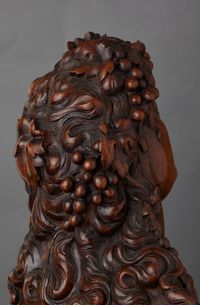 A French walnut carved bust of Bacchante, circa 1830 - image 6