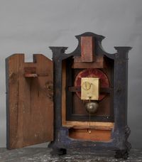 A very unusual early Italian ebonised night clock with annular dial, circa 1660 - image 4