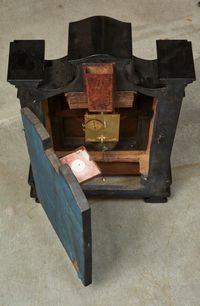 A very unusual early Italian ebonised night clock with annular dial, circa 1660 - image 5