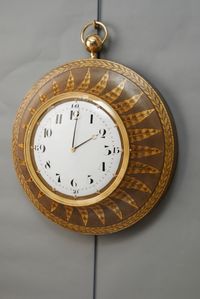 A hugely decorative French ‘Empire’ wall clock, circa 1820 - image 4