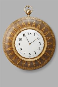 A hugely decorative French ‘Empire’ wall clock, circa 1820 - image 1