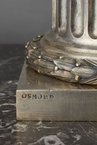 An 18th Century Louis XVI Pendule Clock by L'Epine, with an unusual silvered case by Osmond, circa 1780 - image 7