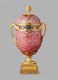 An unusual Rhodonite Annular French Urn Clock, circa 1880 - image 1