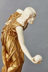 A German Meissen ‘art nouveau’ gilded bronze by Walter Scott, circa 1900 - image 5