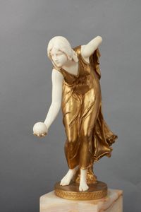 A German Meissen ‘art nouveau’ gilded bronze by Walter Scott, circa 1900 - image 2
