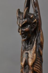 An unusual pair of Art Deco candlesticks featuring Satyrs - image 5