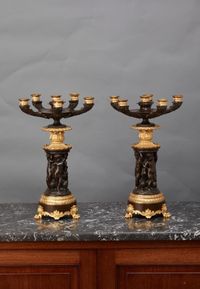 A good decorative pair of French Charles X candelabres, circa 1830 - image 3