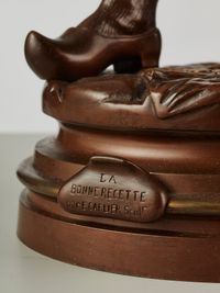 A French Bronze Sculpture of boy playing violin, signed E Carlier, circa 1880 - image 5