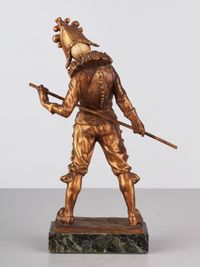 A French Art Deco Harlequin Bronze by Luce, circa 1910 - image 5