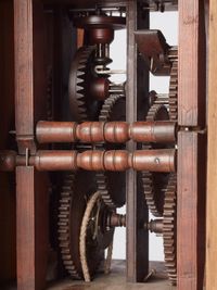 A German Wall Clock with ‘cow’s-tail pendulum’ and wooden wheels circa 1800 - image 2