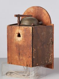 A German Wall Clock with ‘cow’s-tail pendulum’ and wooden wheels circa 1800 - image 3