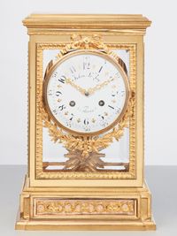 Een 'vier glazen' tafelregulator van Julien le Roy, circa 1880 - afbeelding 1