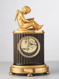 An elegant French ‘Empire’ library mantel clock, circa 1820 - image 4